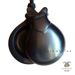 Sanded homemade castanet